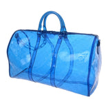 LOUIS VUITTON ルイヴィトン モノグラムプリズム キーポル バンドリエール 50 ブルー M53272 ユニセックス PVC ボストンバッグ ABランク 中古 銀蔵