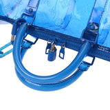 LOUIS VUITTON ルイヴィトン モノグラムプリズム キーポル バンドリエール 50 ブルー M53272 ユニセックス PVC ボストンバッグ ABランク 中古 銀蔵