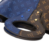 LOUIS VUITTON ルイヴィトン モノグラム スプリット トート ブラウン/ネイビー M43860 メンズ モノグラムキャンバス トートバッグ Aランク 中古 銀蔵