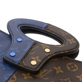 LOUIS VUITTON ルイヴィトン モノグラム スプリット トート ブラウン/ネイビー M43860 メンズ モノグラムキャンバス トートバッグ Aランク 中古 銀蔵