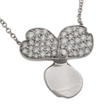 TIFFANY&Co. ティファニー ペーパーフラワー ダイヤ レディース Pt950プラチナ ネックレス Aランク 中古 銀蔵