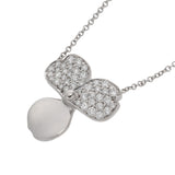 TIFFANY&Co. ティファニー ペーパーフラワー ダイヤ レディース Pt950プラチナ ネックレス Aランク 中古 銀蔵