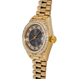 ロレックス デイトジャスト ベゼルラグダイヤ 69158MR L番(1990年頃) グレーミリヤード レディース 腕時計 自動巻き 中古 銀蔵