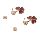 VAN CLEEF & ARPELS ヴァンクリーフ＆アーペル スウィート ハート スウィート カーネリアン ダイヤ VCARN5PP00 レディース K18ピンクゴールド PG ピアス Aランク 中古 銀蔵