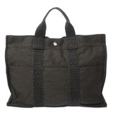 HERMES エルメス エールライン MM グレー ユニセックス ナイロン トートバッグ Bランク 中古 銀蔵