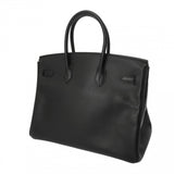 HERMES エルメス バーキン 35 黒 □K刻印(2007年頃) ユニセックス ヴォーエプソン ハンドバッグ ABランク 中古 銀蔵