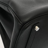 HERMES エルメス バーキン 35 黒 □K刻印(2007年頃) ユニセックス ヴォーエプソン ハンドバッグ ABランク 中古 銀蔵