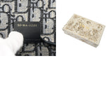 CHRISTIAN DIOR クリスチャンディオール オブリーク サドルスリムポーチ ブルー S5467CRIW レディース ジャガードキャンバス ショルダーバッグ ABランク 中古 銀蔵