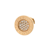 BVLGARI ブルガリ ブルガリブルガリ ダイヤ レディース K18イエローゴールド YG ピアス Aランク 中古 銀蔵