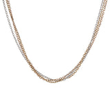 CARTIER カルティエ トリニティ 3連チェーン ユニセックス K18YG/PG/WG ネックレス Aランク 中古 銀蔵
