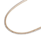 CARTIER カルティエ トリニティ 3連チェーン ユニセックス K18YG/PG/WG ネックレス Aランク 中古 銀蔵