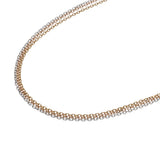 CARTIER カルティエ トリニティ 3連チェーン ユニセックス K18YG/PG/WG ネックレス Aランク 中古 銀蔵