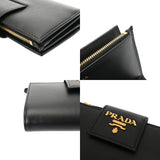 PRADA プラダ 二つ折財布 ブラック 1ML005 レディース サフィアーノ 二つ折り財布 ABランク 中古 銀蔵