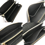 LOUIS VUITTON ルイヴィトン モノグラムアンプラント ジッピーウォレット バイカラー ブラック/ベージュ M80481 レディース レザー 長財布 Aランク 中古 銀蔵