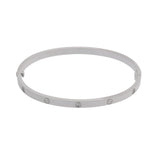 CARTIER カルティエ ラブ ブレスレットSM 6PD #17 レディース K18ホワイトゴールド WG ブレスレット Aランク 中古 銀蔵