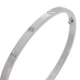 CARTIER カルティエ ラブ ブレスレットSM 6PD #17 レディース K18ホワイトゴールド WG ブレスレット Aランク 中古 銀蔵