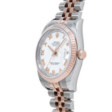 ロレックス デイトジャスト 116231 ランダムシリアル ホワイト レディース 腕時計 自動巻き 中古 銀蔵