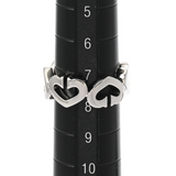 CARTIER カルティエ 2Cハートリング #48 B4041548 7.5号 レディース K18ホワイトゴールド WG リング・指輪 Aランク 中古 銀蔵