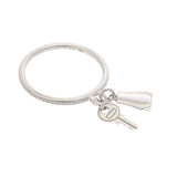 HERMES エルメス ケリークロシェットPM リング #53 ダイヤ 13号 レディース K18ホワイトゴールド WG リング・指輪 Aランク 中古 銀蔵