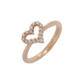 TIFFANY&Co. ティファニー ハートリング #1.5 ダイヤ ピンキーリング 1.5号 レディース K18イエローゴールド YG リング・指輪 Aランク 中古 銀蔵