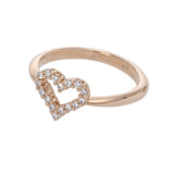 TIFFANY&Co. ティファニー ハートリング #1.5 ダイヤ ピンキーリング 1.5号 レディース K18イエローゴールド YG リング・指輪 Aランク 中古 銀蔵