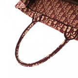 CHRISTIAN DIOR クリスチャンディオール ブックトート ラージ ボルドー ユニセックス キャンバス ハンドバッグ Bランク 中古 銀蔵