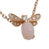 CHAUMET ショーメ アトラップ ネックレス ミツバチ ピンクオパール レディース K18ピンクゴールド PG ネックレス Aランク 中古 銀蔵