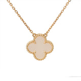 VAN CLEEF & ARPELS ヴァンクリーフ＆アーペル ヴィンテージ アルハンブラ マザーオブパール VCARA45900 レディース K18イエローゴールド YG ネックレス Aランク 中古 銀蔵