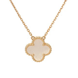 VAN CLEEF & ARPELS ヴァンクリーフ＆アーペル ヴィンテージ アルハンブラ マザーオブパール VCARA45900 レディース K18イエローゴールド YG ネックレス Aランク 中古 銀蔵