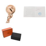 HERMES エルメス アミュレットピアス ダイヤ レディース K18ピンクゴールド PG ピアス Aランク 中古 銀蔵