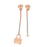 HERMES エルメス アミュレットピアス ダイヤ レディース K18ピンクゴールド PG ピアス Aランク 中古 銀蔵
