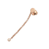 HERMES エルメス アミュレットピアス ダイヤ レディース K18ピンクゴールド PG ピアス Aランク 中古 銀蔵