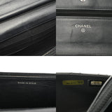 CHANEL シャネル ブリリアント チェーンウォレット ブラック A48692 レディース エナメル ショルダーバッグ Bランク 中古 銀蔵