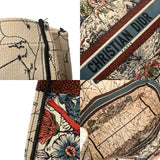 CHRISTIAN DIOR クリスチャンディオール ブックトート ミディアム 花柄 ホワイト レディース キャンバス ハンドバッグ Bランク 中古 銀蔵