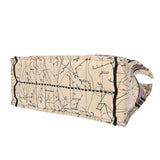 CHRISTIAN DIOR クリスチャンディオール ブックトート ミディアム 花柄 ホワイト レディース キャンバス ハンドバッグ Bランク 中古 銀蔵