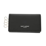 SAINT LAURENT サンローラン スリム4連キーケース ブラック ユニセックス レザー キーケース 新同 中古 銀蔵