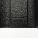 SAINT LAURENT サンローラン スリム4連キーケース ブラック ユニセックス レザー キーケース 新同 中古 銀蔵