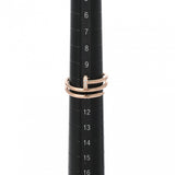 CARTIER カルティエ ジュストアンクル ダイヤ #52 B4210852 12号 レディース K18ピンクゴールド PG リング・指輪 Aランク 中古 銀蔵