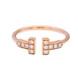TIFFANY&Co. ティファニー Tワイヤー リング #11 11号 レディース K18イエローゴールド YG リング・指輪 Aランク 中古 銀蔵