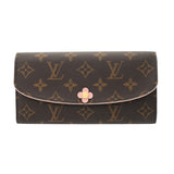 LOUIS VUITTON ルイヴィトン モノグラム ポルトフォイユ エミリー フラワー ピンク M64202 ユニセックス モノグラムキャンバス 長財布 Aランク 中古 銀蔵