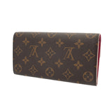 LOUIS VUITTON ルイヴィトン モノグラム ポルトフォイユ エミリー フラワー ピンク M64202 ユニセックス モノグラムキャンバス 長財布 Aランク 中古 銀蔵