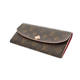 LOUIS VUITTON ルイヴィトン モノグラム ポルトフォイユ エミリー フラワー ピンク M64202 ユニセックス モノグラムキャンバス 長財布 Aランク 中古 銀蔵