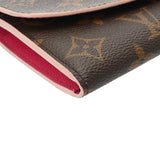 LOUIS VUITTON ルイヴィトン モノグラム ポルトフォイユ エミリー フラワー ピンク M64202 ユニセックス モノグラムキャンバス 長財布 Aランク 中古 銀蔵