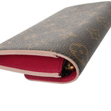 LOUIS VUITTON ルイヴィトン モノグラム ポルトフォイユ エミリー フラワー ピンク M64202 ユニセックス モノグラムキャンバス 長財布 Aランク 中古 銀蔵