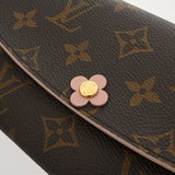 LOUIS VUITTON ルイヴィトン モノグラム ポルトフォイユ エミリー フラワー ピンク M64202 ユニセックス モノグラムキャンバス 長財布 Aランク 中古 銀蔵
