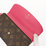 LOUIS VUITTON ルイヴィトン モノグラム ポルトフォイユ エミリー フラワー ピンク M64202 ユニセックス モノグラムキャンバス 長財布 Aランク 中古 銀蔵