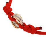 CARTIER カルティエ トリニティ コットンブレスレット レディース K18イエローゴールド YG K18WG/K18PG ブレスレット Aランク 中古 銀蔵
