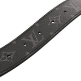 LOUIS VUITTON ルイヴィトン モノグラムエクリプス LVイニシャル サイズ90 ブラック/グレー M9043V メンズ モノグラムキャンバス ベルト 未使用 銀蔵