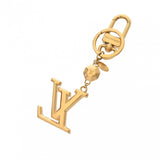LOUIS VUITTON ルイヴィトン ポルトクレ LV ファセット キーリング バッグチャーム ゴールド M65216 ユニセックス GP キーホルダー Aランク 中古 銀蔵