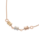 BVLGARI ブルガリ B-ZERO1 スリーエレメント ネックレス レディース K18ピンクゴールド PG K18YG/K18WG ネックレス Aランク 中古 銀蔵